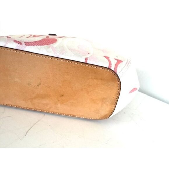 *RARE* Coach Hampton Pink Optic Slouch Clip Hobo Bag EUC - Picture 8 of 11